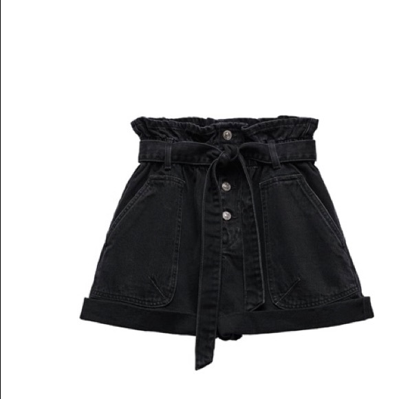 Zara Shorts Zara Cute Black Denim Shorts Poshmark